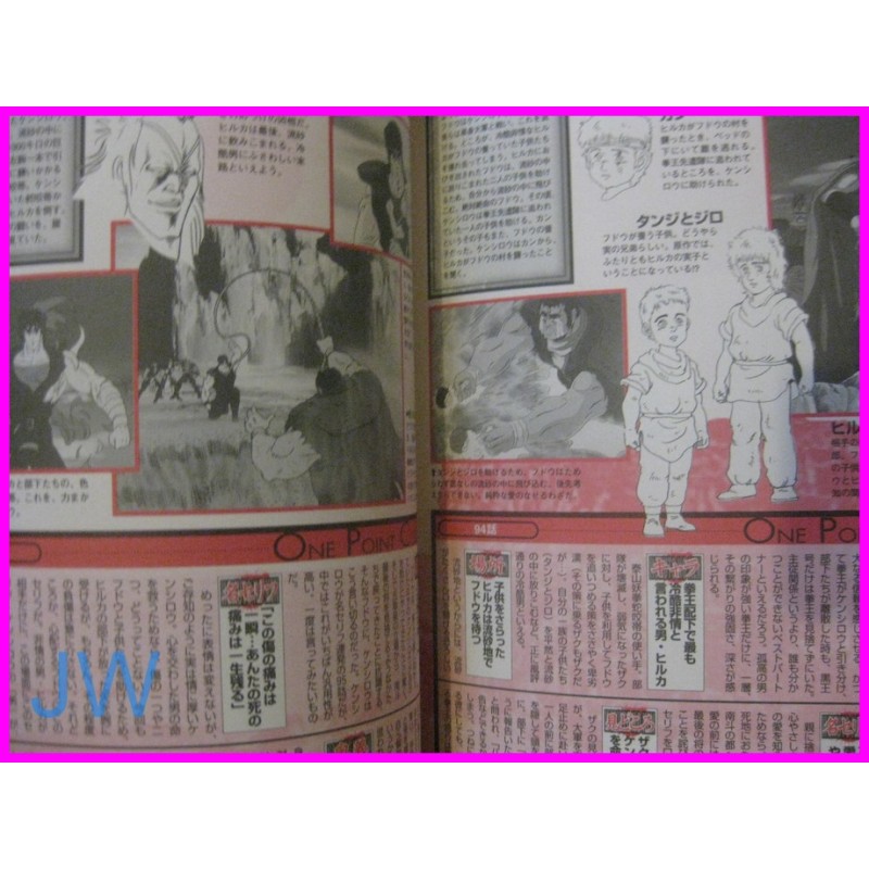 Hokuto No Ken il guerriero Bessatsu Anime Chara Book ArtBook JAPAN recent art book anime 80s