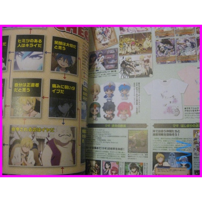 Magi The Labyrinth of Magic Anime Official Fan Book ArtBook Illustration recent art book