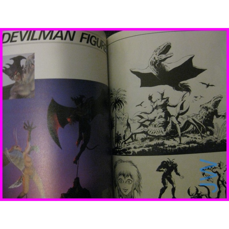 THE DEVILMAN Go Nagai  OAV Special Anime ArtBook JAPAN OLD art book