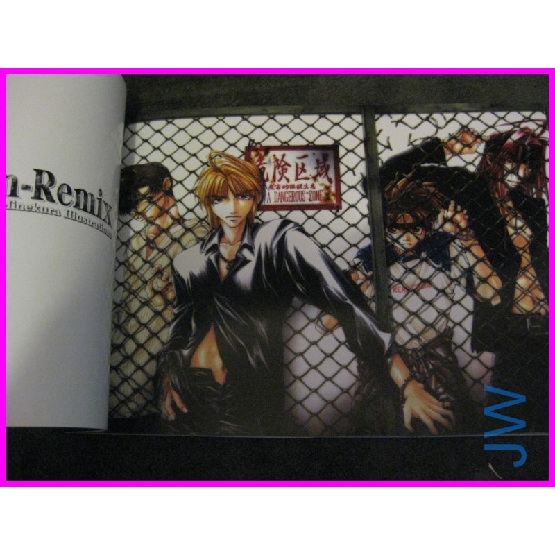 BACKGAMMON REMIX Saiyuki Kazuya Minekura Illustration Collection Book ArtBook Manga art book