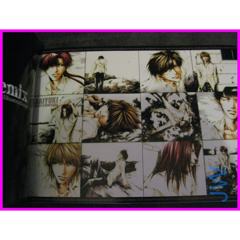 BACKGAMMON REMIX Saiyuki Kazuya Minekura Illustration Collection Book ArtBook Manga art book