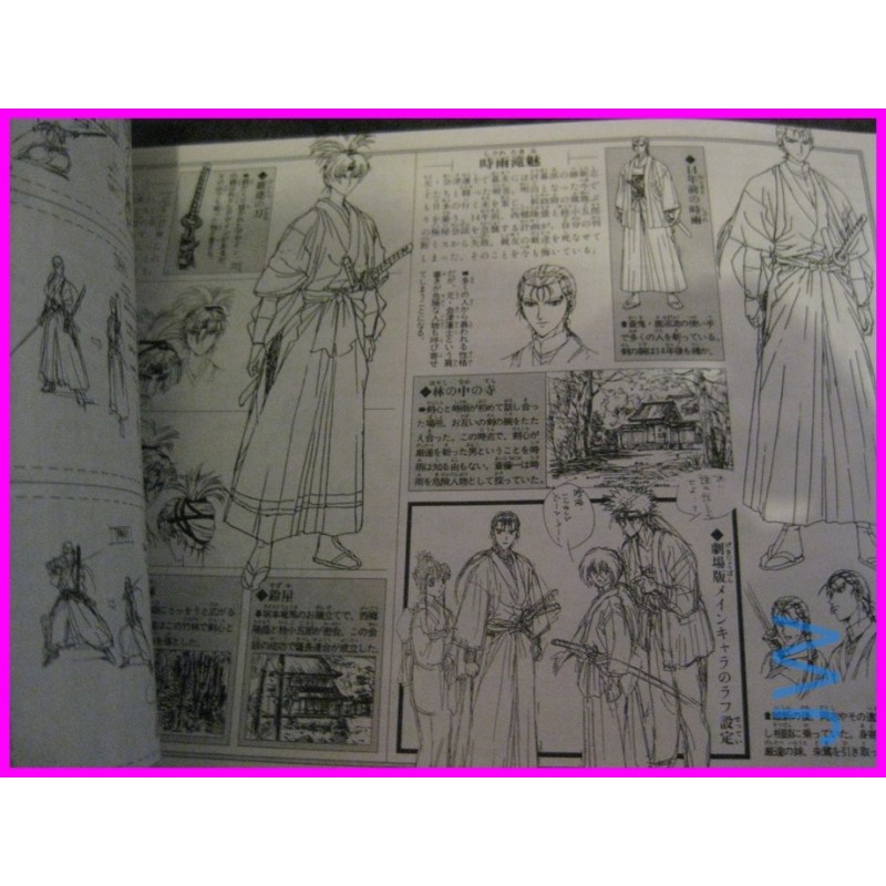 RUROUNI KENSHIN SAMURAI ANIME BOOK SET ArtBook Libro JAPAN 