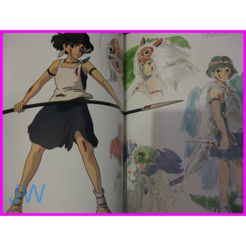 Mononoke Hime THE ART OF Princess Mononoke STUDIO GHIBLI BOOK JAPAN recent art book Miyazaki