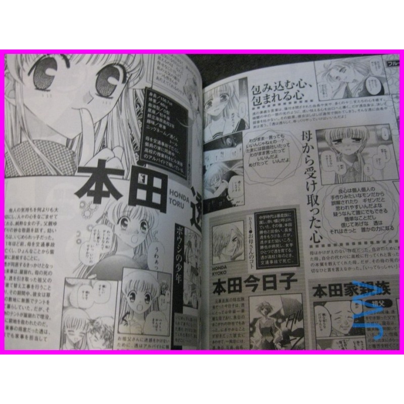 FRUITS BASKET Manga CHARACTER FANBOOK Book ArtBook art book Natsuki Takaya SHOJO