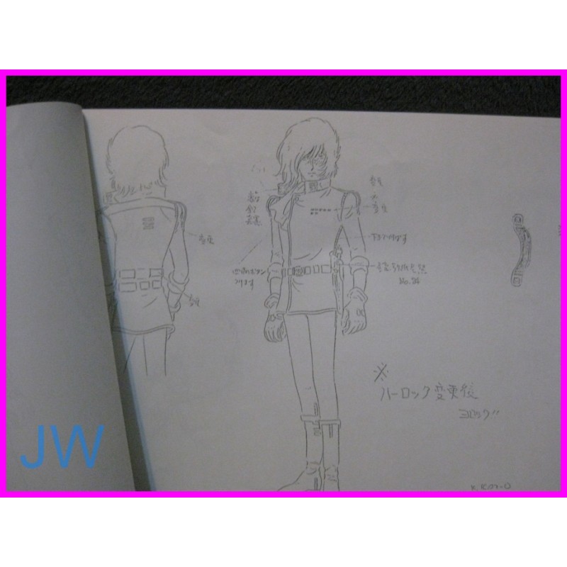 CAPITAN HARLOCK Captain My Youth Arcadia + GALAXY EXPRESS 999 SETTEI ORIGINAL Matsumoto anime Book