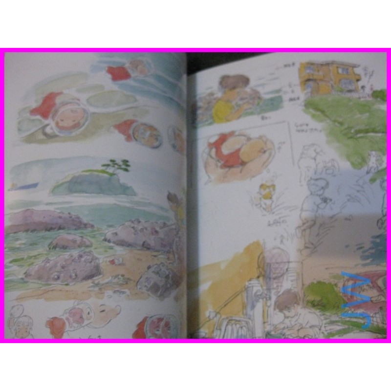 PONYO THE ART OF PONYO CLIFF BY SEA SULLA SCOGLIERA STUDIO GHIBLI BOOK JAPAN art book Miyazaki