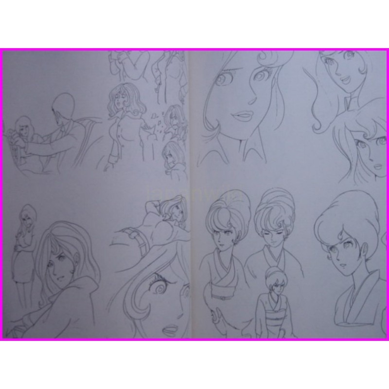 LUPIN TV series Anime Collection SET 3 Book Artbook anime 80s