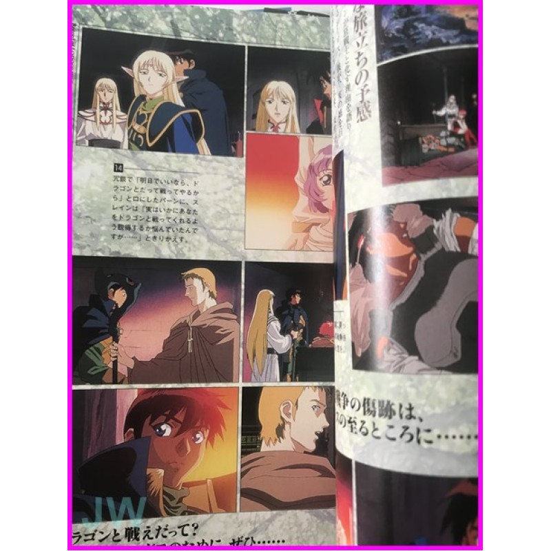 RECORD OF LODOSS WAR TV anime Film Book Vol.1-2 Anime Book Illustration Manga