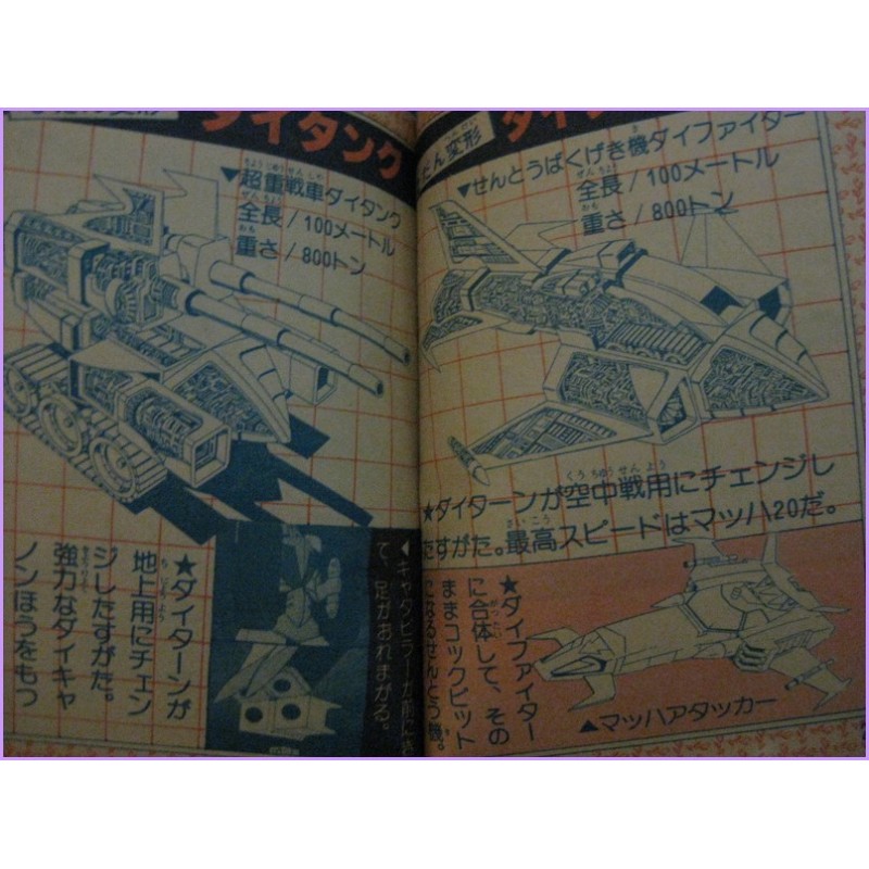 ROBOT Himitsu Mini Book Special Daitarn Tryder Zambot anime 70s Anime Robo