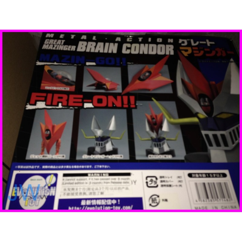 Great Mazinger Z BRAIN CONDOR & HEAD Evolution Toys LIMTED BLACK Grande Mazinga