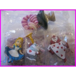 ALICE IN WONDERLAND Banpresto WFC SET 4 Mini Figure Gashapon,disney