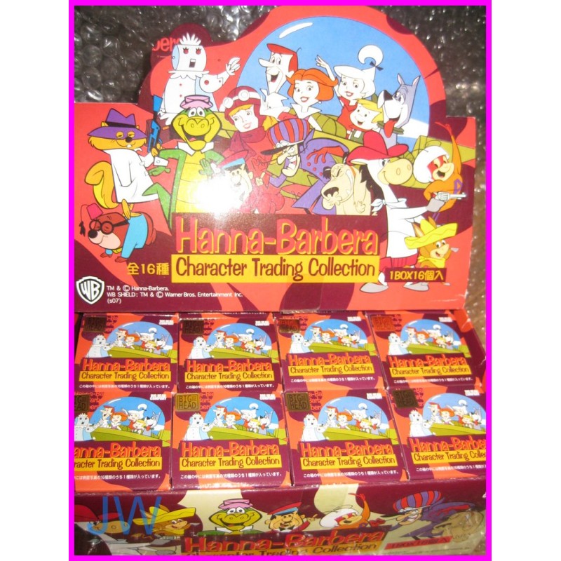 HANNA BARBERA Mini Figure SET 16 Personaggi Character Trading Collection BIG HEAD GASHAPON