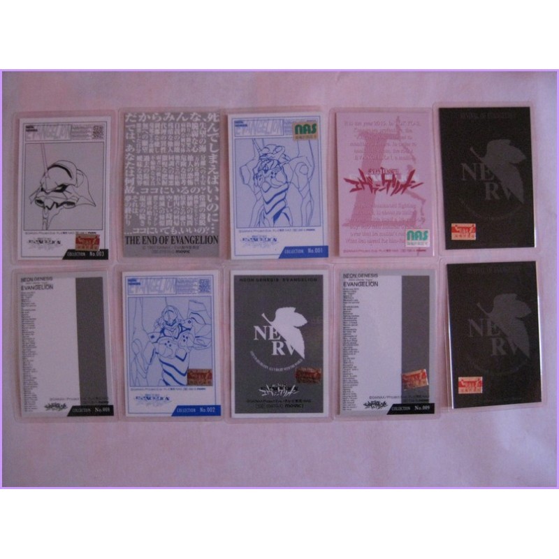 Evangelion Set 20 lamicard Original Japan Gadget Anime manga Laminated Card 