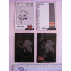 Evangelion Set 4 lamicard Original Japan Gadget Anime manga Laminated Card 