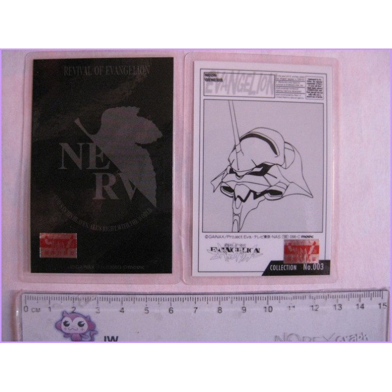 Evangelion Set 2 lamicard Original Japan Gadget Anime manga Laminated Card 