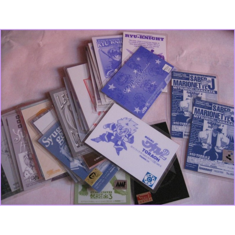 Lot of 37 set lamicard Original Japan Street Fighters Lost Universe Utena Wataru and other