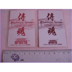 Samurai Spirit SNK set 2 lamicard Original Japan Anime manga 90s Laminated Card Samurai Shodown Games