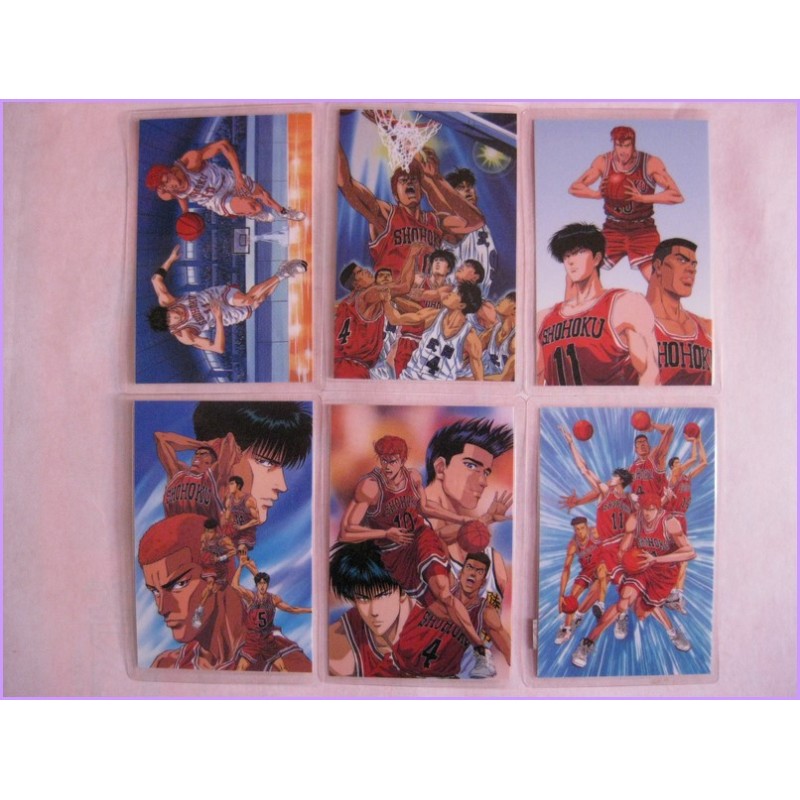Slam Dunk set 6 lamicard Original Japan Anime manga 90s Laminated Card Inoue