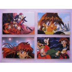 SLAYERS set 6 lamicard Original Japan Anime manga 90s Laminated Card Try Next Gorgeus