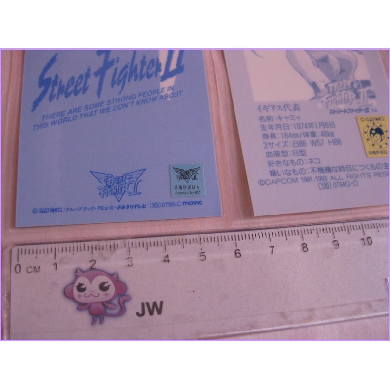 Street Fighters set 5 lamicard Original Japan Anime manga 90s Laminated Card capom games