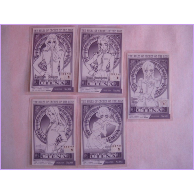 UTENA fillette revolutionnaire set 5 lamicard Original Japan Laminated Card Saito