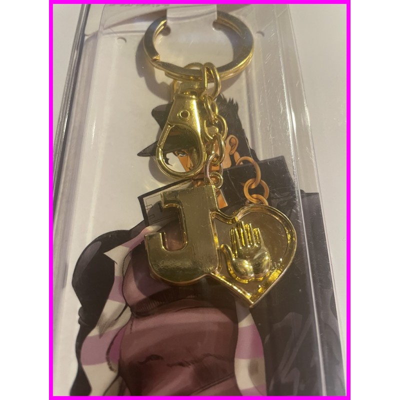 JOJO Bizzarre Adventure Portachiavi Jotaro Logo Gold Keychain ky24950