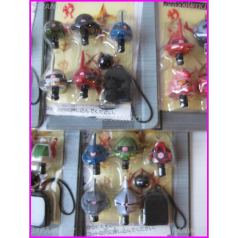 GUNDAM Head 5 SET Join PHONE STRAP Keyholder