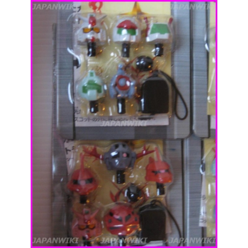 GUNDAM Head 4 SET Join PHONE STRAP Keyholder