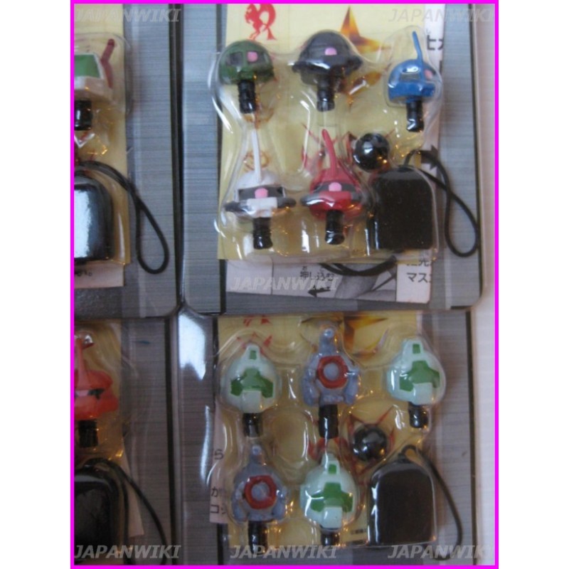 GUNDAM Head 4 SET Join PHONE STRAP Keyholder