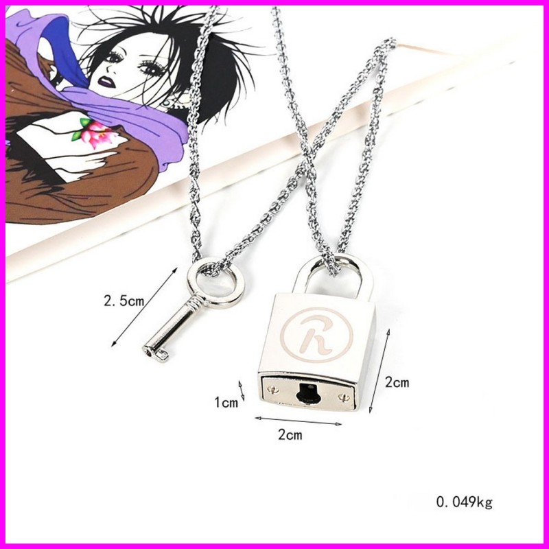 NANA collana Nana e Ren Ai Yazawa Keychain Portachiavi Lucchetto Chiave Necklace