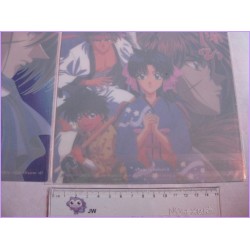 Rurouni KENSHIN Lamicard Jumbo anime 90s SET 2 card