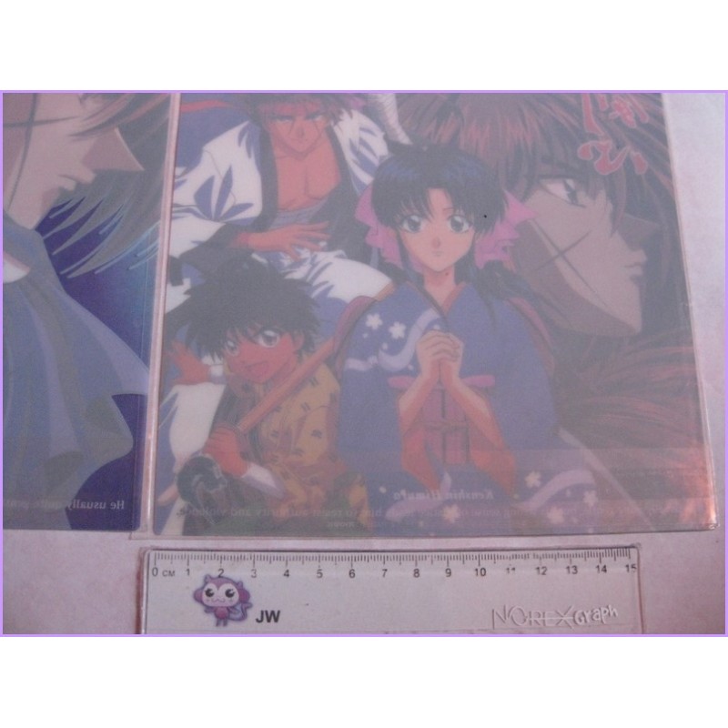 Rurouni KENSHIN Lamicard Jumbo anime 90s SET 2 card