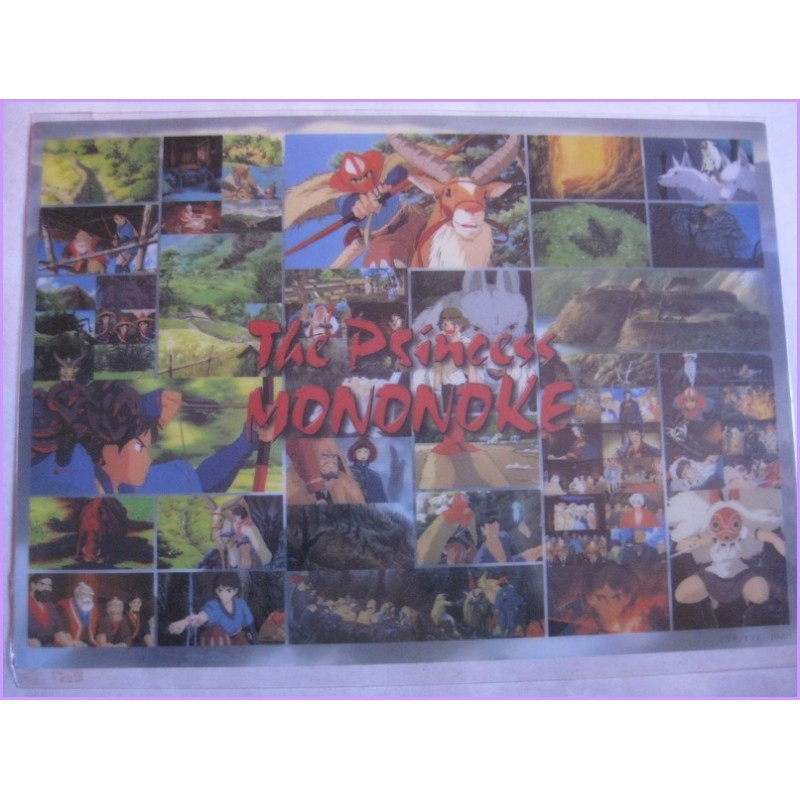 Mononoke Hime Lamicard Jumbo anime 90s card Princess Mononoke STUDIO GHIBLI