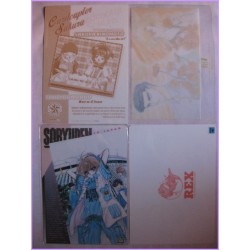 CLAMP SET 4 Shitajiki Gadget Anime Card Captor Sakura Wish Rex