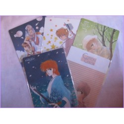 Ken Mizuki Samurai Troopers Set 5 Shitajiki Gadget Movic Pencil Board