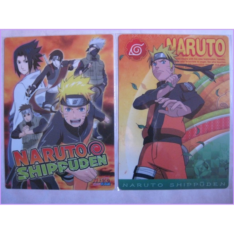 Naruto Set 2 Shitajiki Gadget Movic Pencil Board