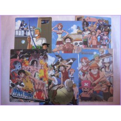 One Piece Set 6 Shitajiki Gadget Movic Pencil Board