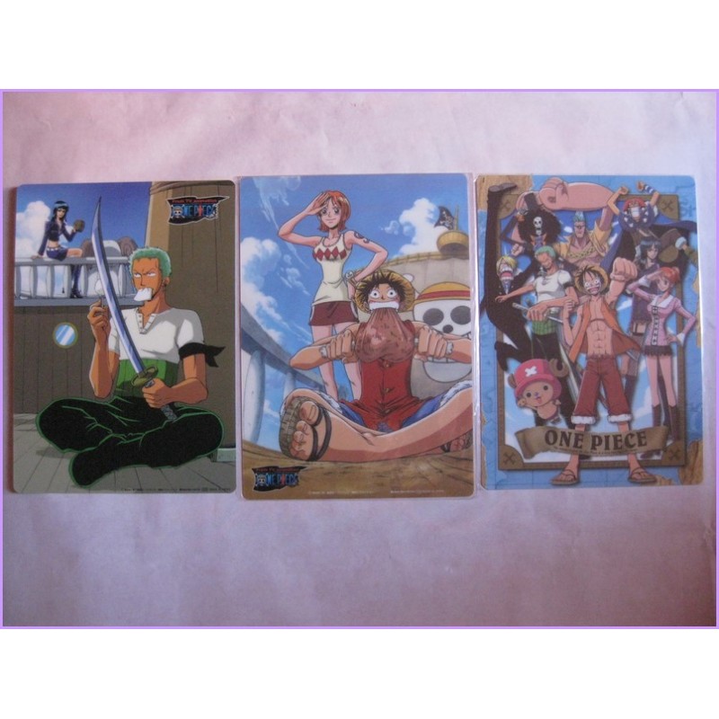 One Piece Set 6 Shitajiki Gadget Movic Pencil Board