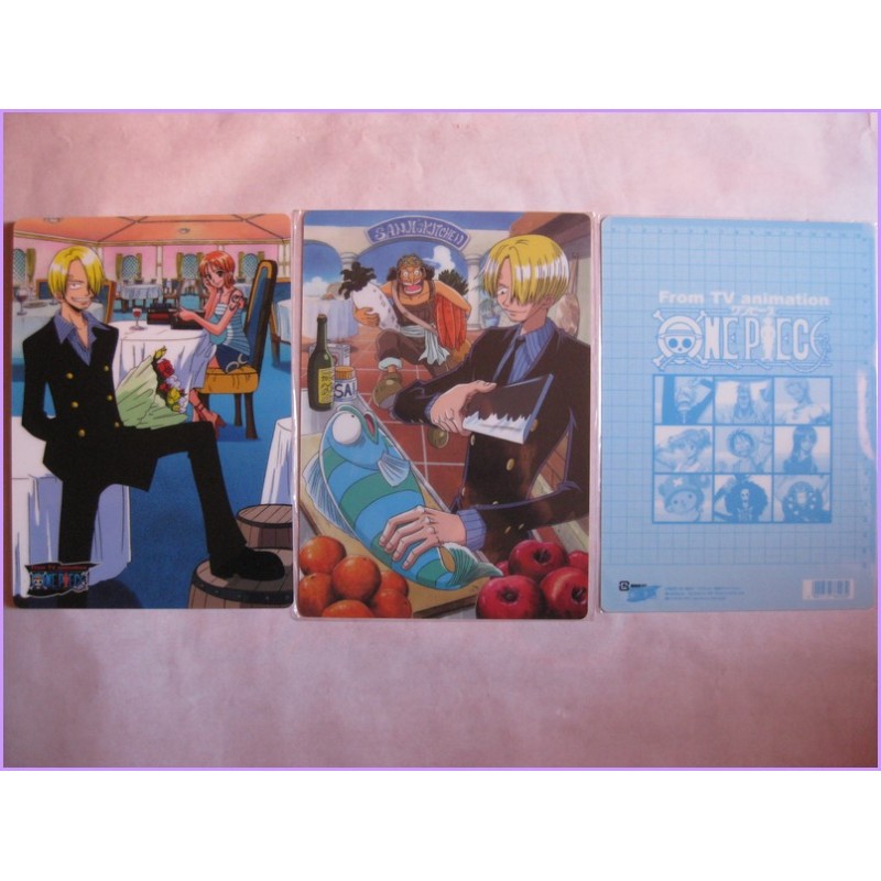 One Piece Set 6 Shitajiki Gadget Movic Pencil Board