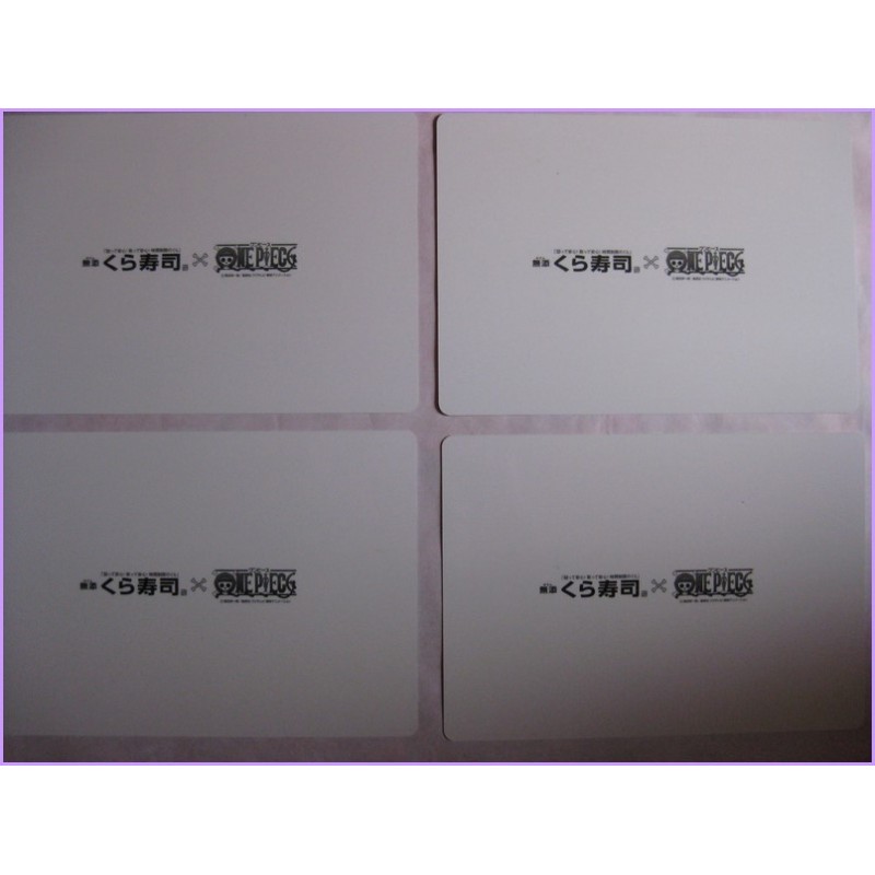 One Piece Set 4 Shitajiki Gadget Movic Pencil Board promo