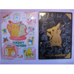 Pokemon Set 2 Shitajiki Gadget Anime 90s Movic Pencil Board