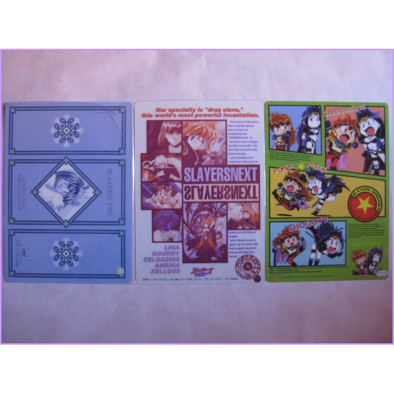 Slayers Set 5 Shitajiki Gadget Movic Pencil Board 