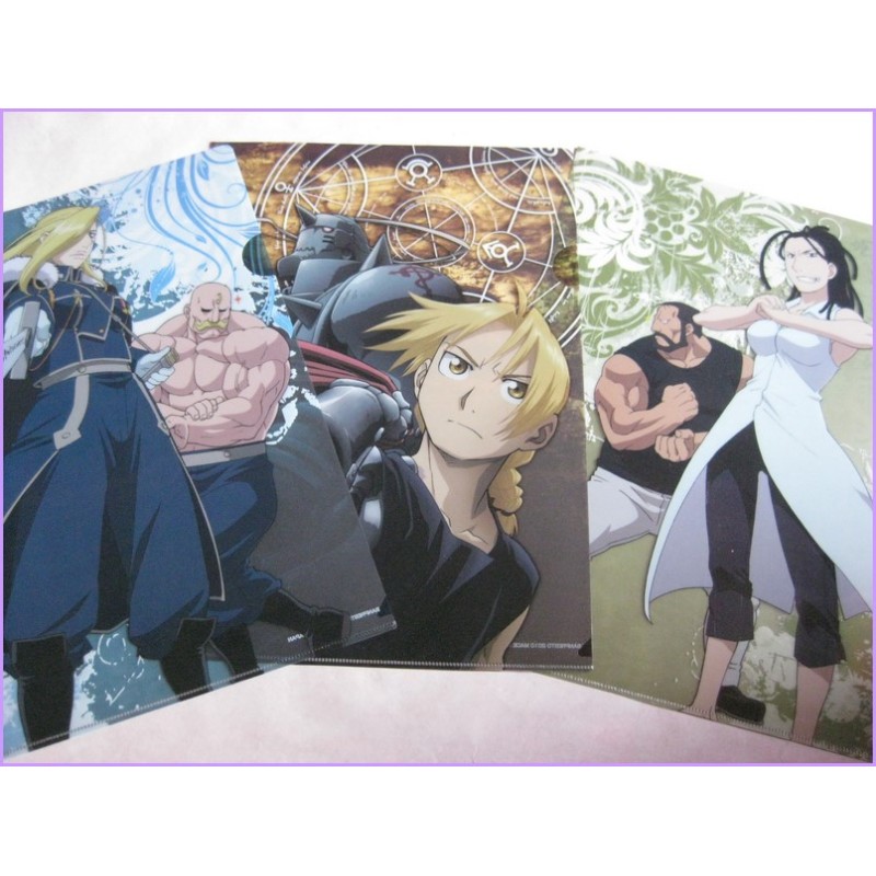 Fullmetal Alchemist CLEAR FILE ichiban kuji 3 SET cartelletta Original Japan Gadget