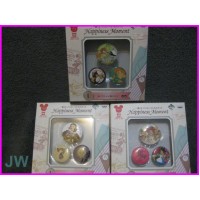 DISNEY Happines Moment 3 PIN BOX SET JAPAN Snow White Alice Bambi Spille