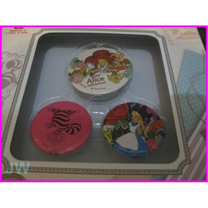 DISNEY Happines Moment 3 PIN BOX SET JAPAN Snow White Alice Bambi Spille
