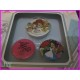 DISNEY Happines Moment 3 PIN BOX SET JAPAN Snow White Alice Bambi Spille