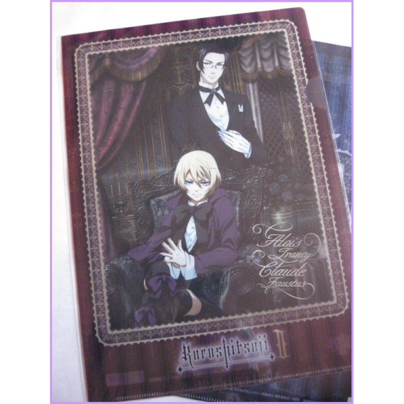 Kuroshitsuji CLEAR FILE cartelletta 2 SET Original Japan Gadget manga
