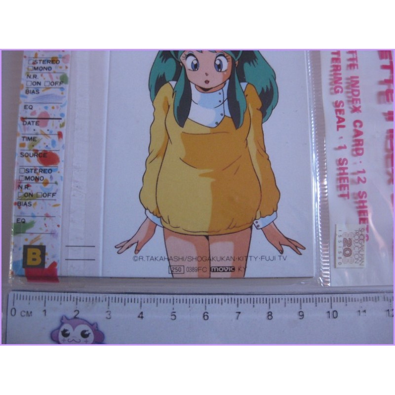 LAMU URUSEI YATSURA Lum Set C Cassette INDEX CARD Anime 80s