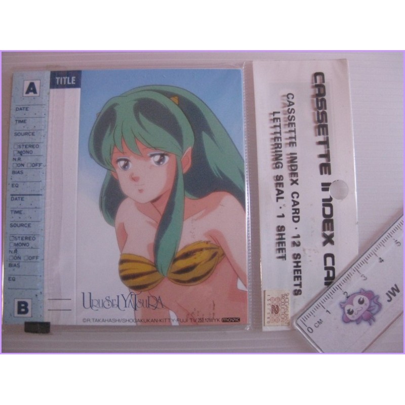 LAMU URUSEI YATSURA Lum Set D Cassette INDEX CARD Anime 80s