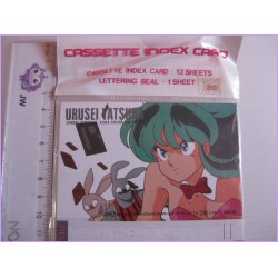 LAMU URUSEI YATSURA Lum Set H Cassette INDEX CARD Anime 80s